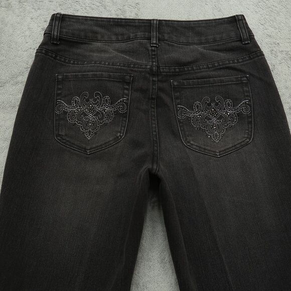 Chico's Jeans Gray Mid-Rise Straight - Picture 14 of 16